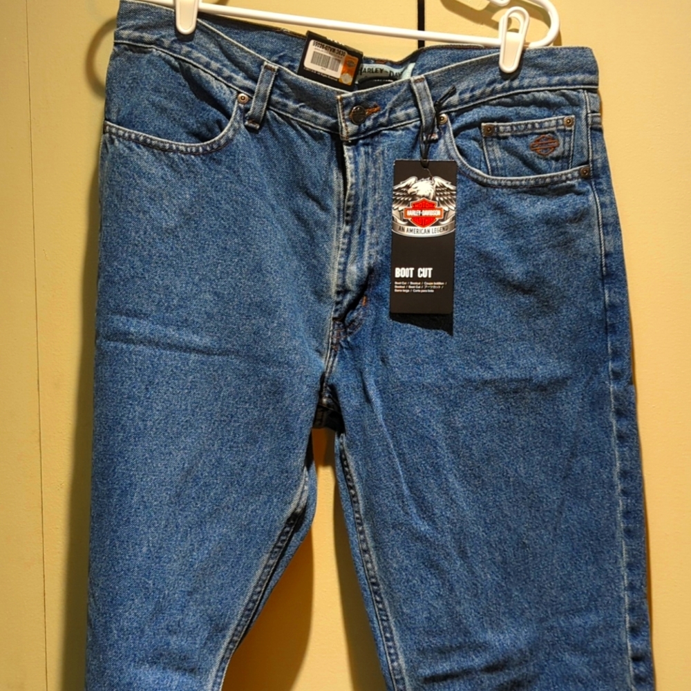Mens 36x30 Harley Davidson Bootcut jeans with tags